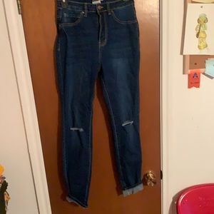 Dark Denim Slight Distress